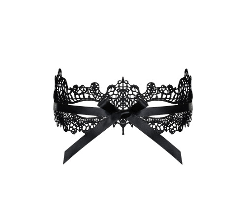 Кружевная маска Obsessive A701 mask, единый размер, черная