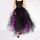 Пышная чёрно-фиолетовая фатиновая юбка, размер L-2XL