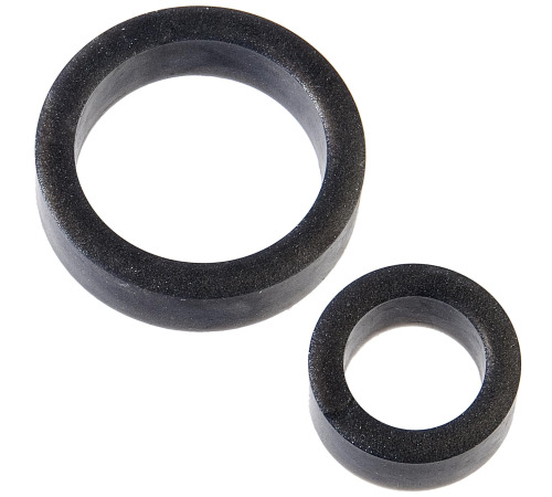 Набір ерекційних кілець Doc Johnson Platinum Premium Silicone — The C-Rings — Charcoal