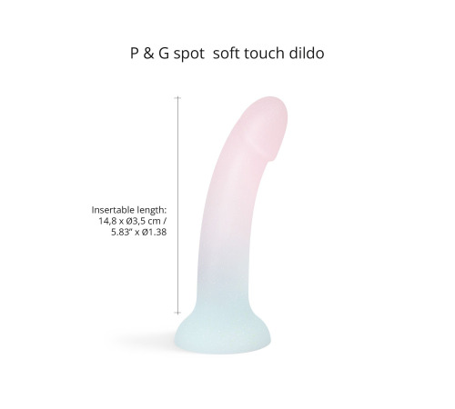 Дилдо з градієнтом та блискітками Love To Love Dildolls — Galactica, ультрам’який