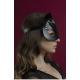 Маска кошечки Feral Feelings - Catwoman Mask, натуральная кожа, черная
