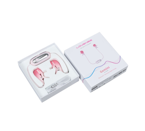 Смарт-вібратор для грудей Lovense Gemini, регулювання стискання соска, можна носити