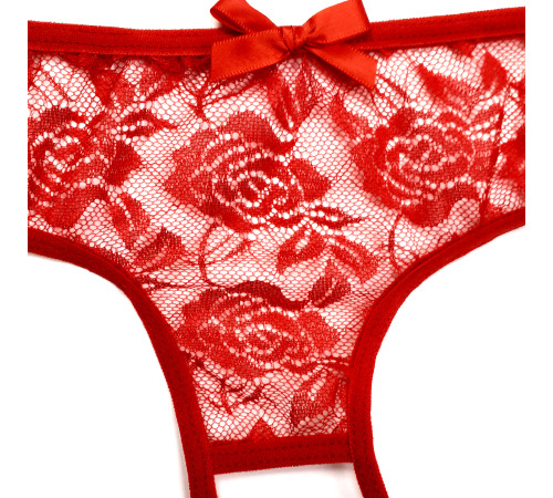 Сексуальные трусики Бантик с вырезом