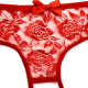 Сексуальные трусики Бантик с вырезом
