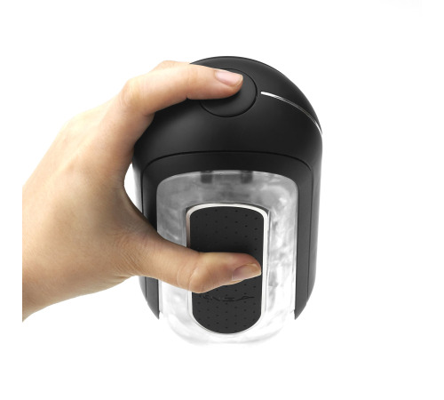 Вібромастурбатор Tenga Flip Zero Electronic Vibration Black, змінна інтенсивність, розкладний