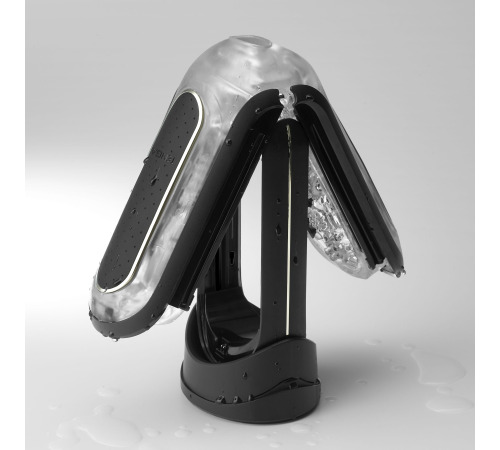 Вібромастурбатор Tenga Flip Zero Electronic Vibration Black, змінна інтенсивність, розкладний