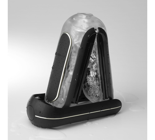 Вібромастурбатор Tenga Flip Zero Electronic Vibration Black, змінна інтенсивність, розкладний