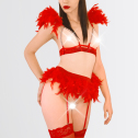 Сексуальный комплект белья Angel, размер L-2XL, цвет Красный