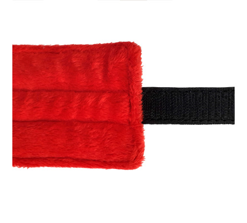 Набор Ошейник - поводок - маска NeDlyaskuki Soft Touch Light красный