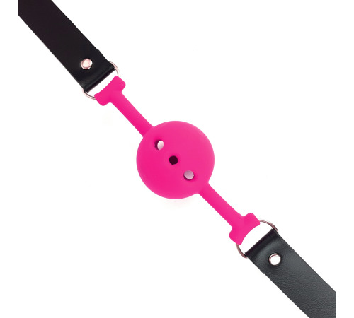 Воздухопроницаемый кляп NeDlyaSkuki Gag Ball, Темно-розовый