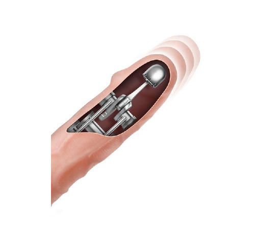 Фаллоимитатор-пульсатор с вибрацией Real Body - Magic Ram, диаметр 4см, движение вперед-назад