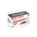Фаллоимитатор-пульсатор с вибрацией Real Body - Magic Ram, диаметр 4см, движение вперед-назад