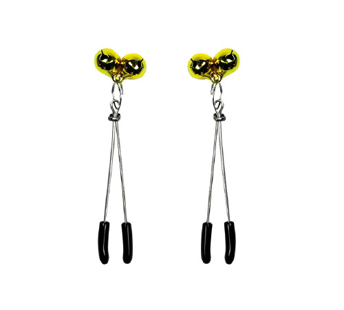 Зажимы для сосков с колокольчиками прямой