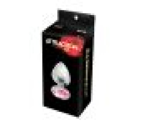 Металева анальна пробка з рожевим кристалом MAI Attraction Toys №74, довжина 10 см, діаметр 4 см