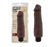 Вібромасажер з кібершкіри Greedy Guy Brown
