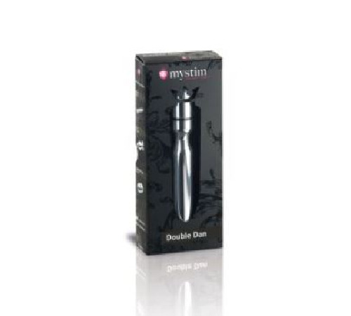 Металеве ділдо Mystim Double Dan для електростимулятора, діаметр 2,5 см