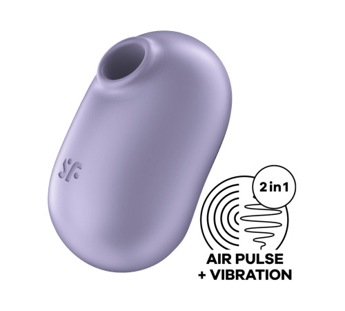 Вакуумный стимулятор с вибрацией Satisfyer Pro To Go 2 Violet