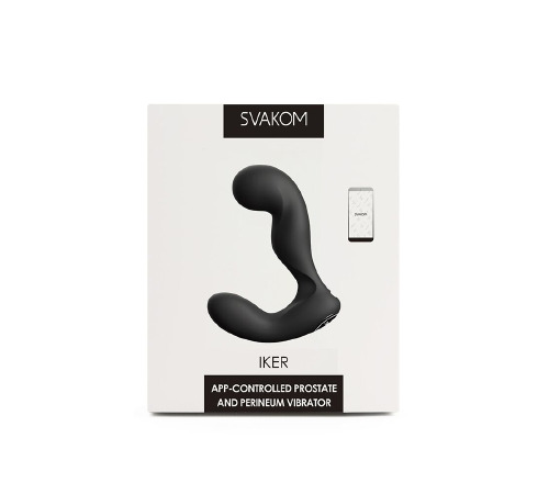 Смарт-массажер простаты с пульсацией на кончике головки Svakom Iker Black