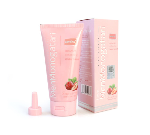 Анальная смазка на водной основе Monogatari с ароматом клубники, 200 мл