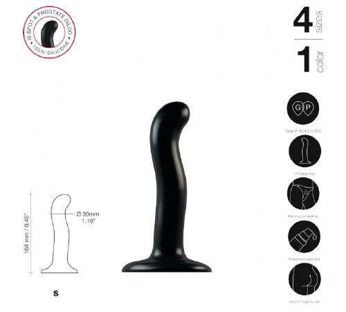 Насадка для страпона Strap-On-Me Dildo Plug P&G Lilas Metallic M