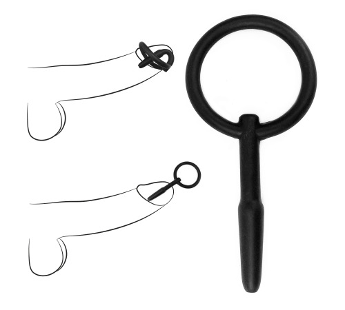 Силиконовый уретральный катетер с кольцом №1