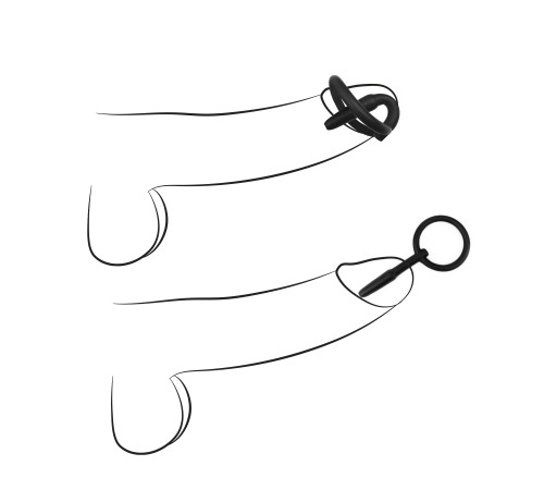 Силиконовый уретральный катетер с кольцом №1