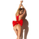 Эротический костюм, боди и бант “Подарок” XS/L