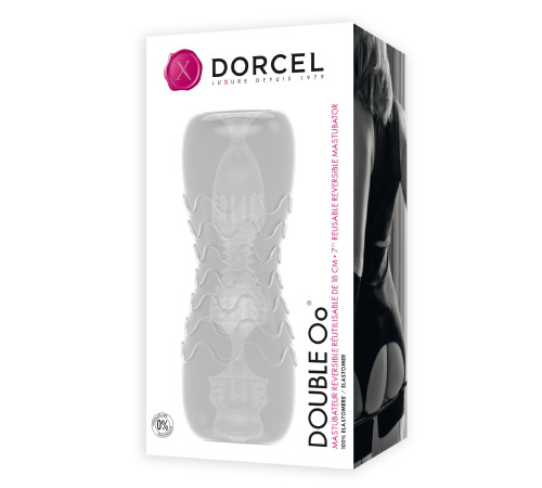 Мастурбатор Dorcel Double OO, двусторонний, два рельефа