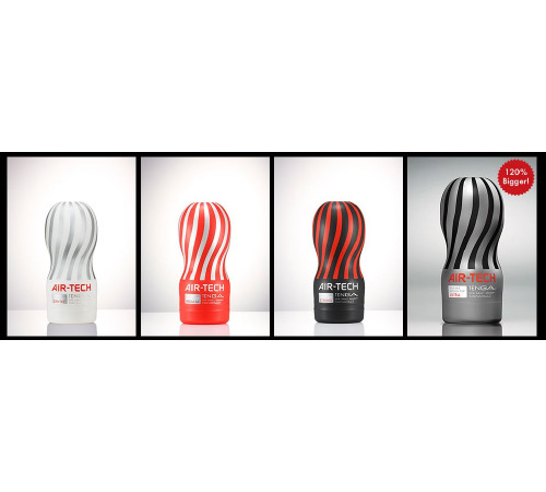 Мастурбатор Tenga Air-Tech Strong, более высокая аэростимуляция и всасывающий эффект