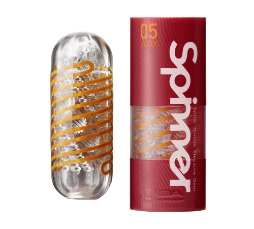 Мастурбатор Tenga Spinner 05 Beads з пружною стимулювальною спіраллю всередині