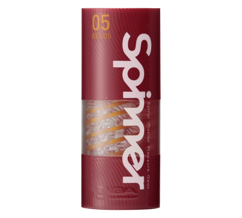 Мастурбатор Tenga Spinner 05 Beads з пружною стимулювальною спіраллю всередині