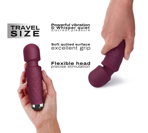 Минивибромассажер Dorcel Wand Mini Wanderful Plum