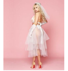 Эротическое свадебное платье 