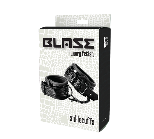 Оковы BLAZE LUXURY ANKLE CUFF CROCO BLACK