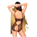 Боді з відкритими грудьми та спиною Penthouse - Turned On Black L/XL