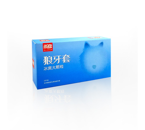 Ультратонкие латексные презервативы с пупырышками Elasun 001, 10шт/пач, с охлаждающим эффектом