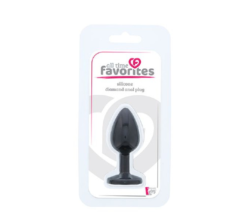 Анальна пробка ALL TIME FAVORITES SILICONE DIAMOND PLUG