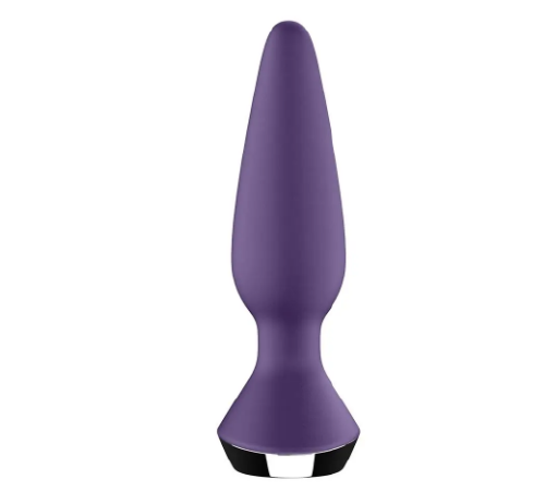 Анальна пробка з двома моторами та керуванням телефоном Satisfyer Plug-ilicious 1 Purple