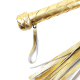 Плеть Флоггер 50 хвостов 50 см натуральная кожа Золотой