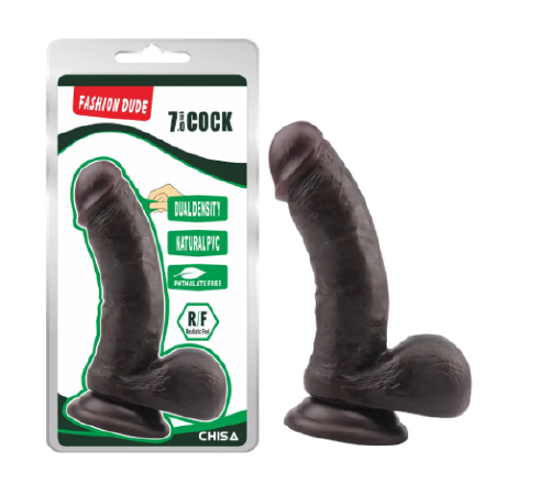 Фаллоимитатор коричневый Chisa Fashion Dude 7 Cock