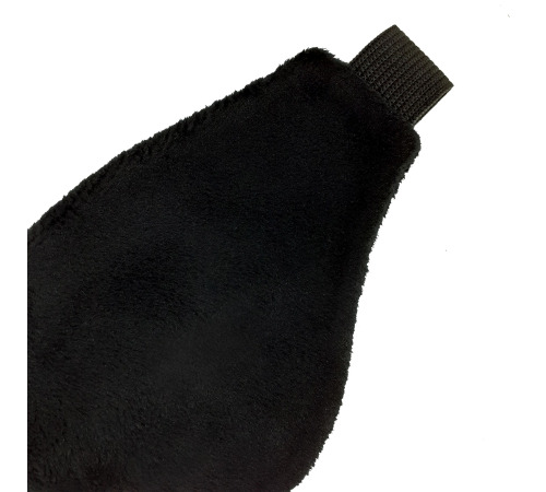 Велюровая маска на глаза Черная