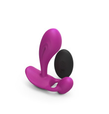 Вибратор Love To Love WITTY - SWEET ORCHID универсальный, точки G + P, пульт ДУ