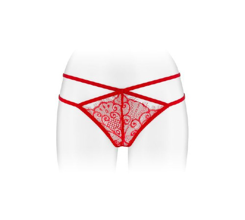Трусики-стринги Fashion Secret MYLENE Red с двойной линией бедра