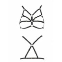 Бюстгальтер-стрепы ARMANDA BRA black L/XL - Passion Exclusive