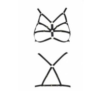 Бюстгальтер-стрепы ARMANDA BRA black L/XL - Passion Exclusive