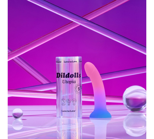 Дилдо з кольоровим градієнтом Love To Love DILDOLLS - UTOPIA S ультрам'який