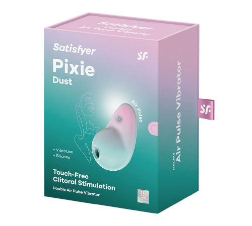 Вакуумний вібратор Satisfyer Pixie Dust Mint/Pink