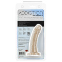 Изогнутый фаллоимитатор на присоске ADDICTION — Edward 6″ Curved Dong, вибропуля в подарок