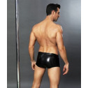 Еротичні чоловічі лакові труси зі шнурівкою One Size Black