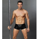 Еротичні чоловічі лакові труси зі шнурівкою One Size Black